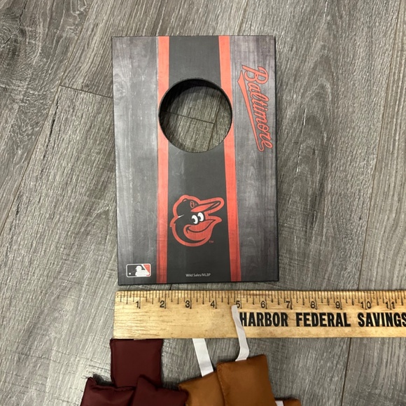 Baltimore Orioles Table Top Bean Bag Toss Corn Hole Wild Sport 10.5” x6.5” x3.5” - Picture 3 of 5